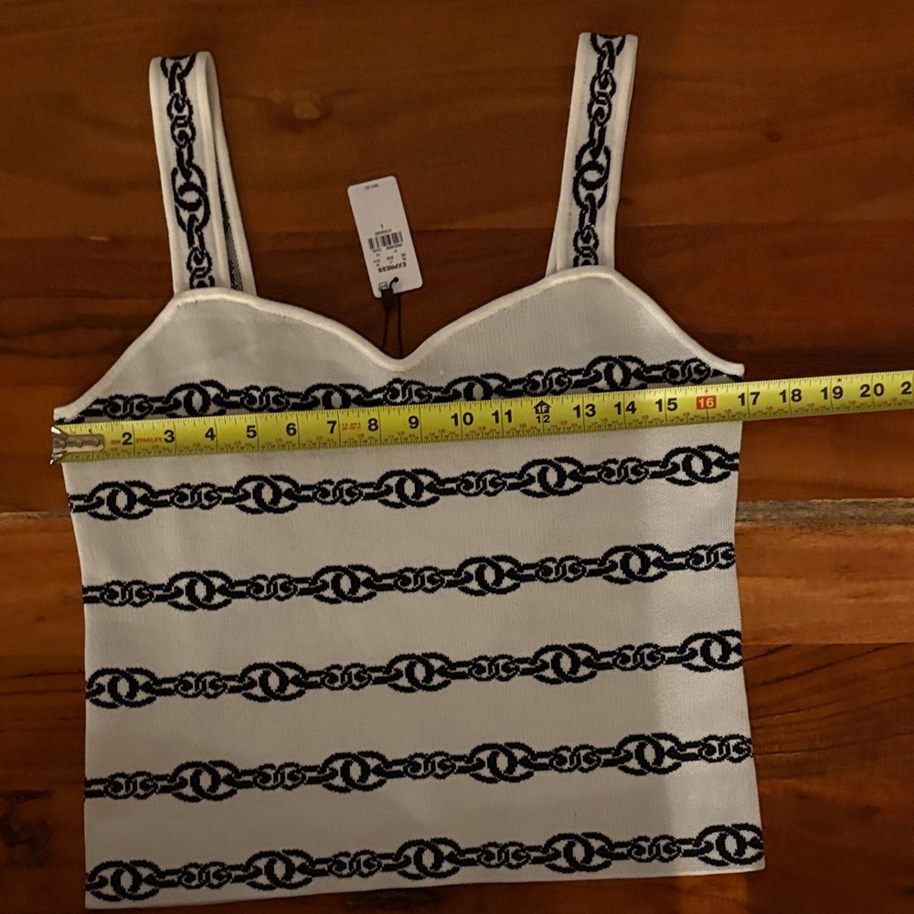 Express Navy and White Chain Camisole
